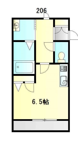 釜石市小佐野町のアパートの間取りです。